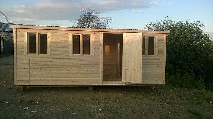 бытовка с душем и туалетом для дачи